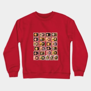 Planets Postage Stamps Crewneck Sweatshirt